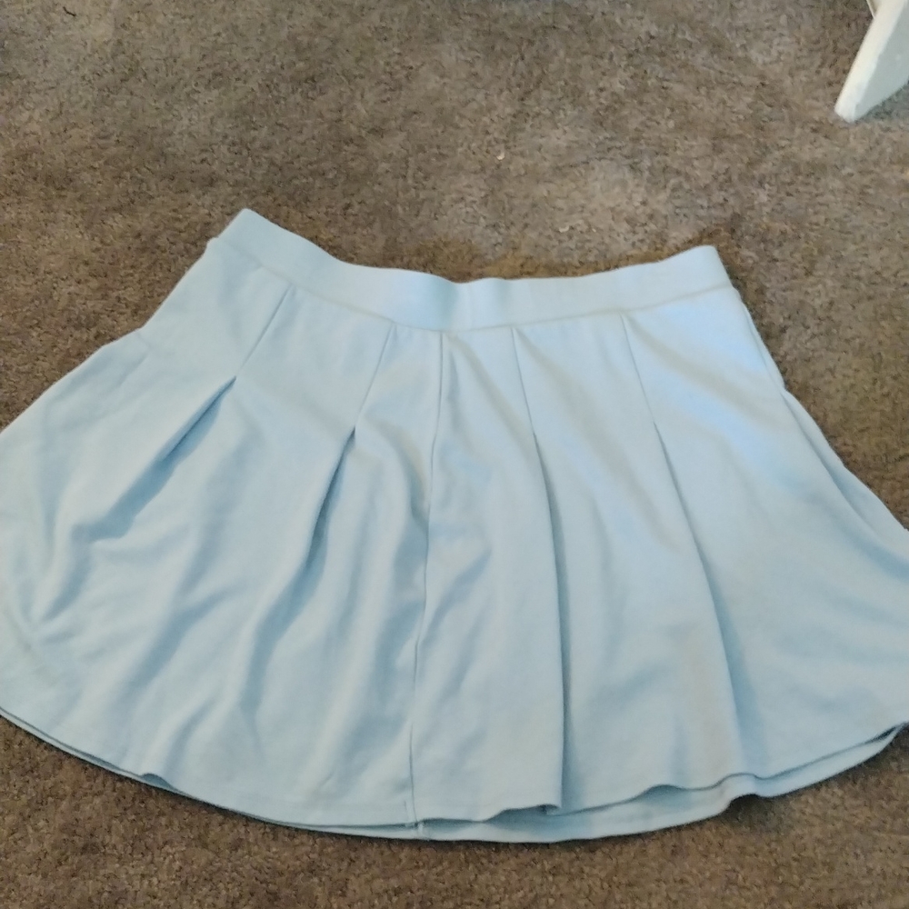 Light Blue Mini Skirt